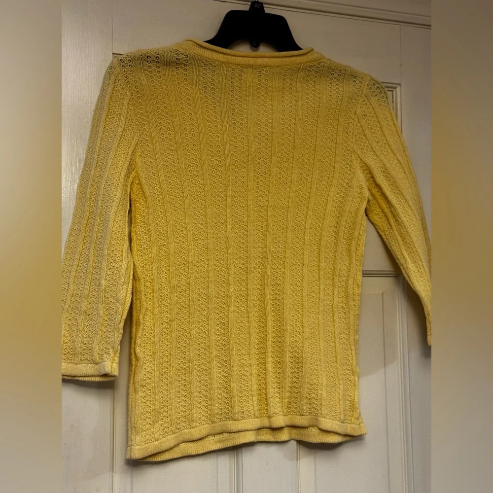 Christopher & Banks Light‎ Yellow V-Neck Sweater